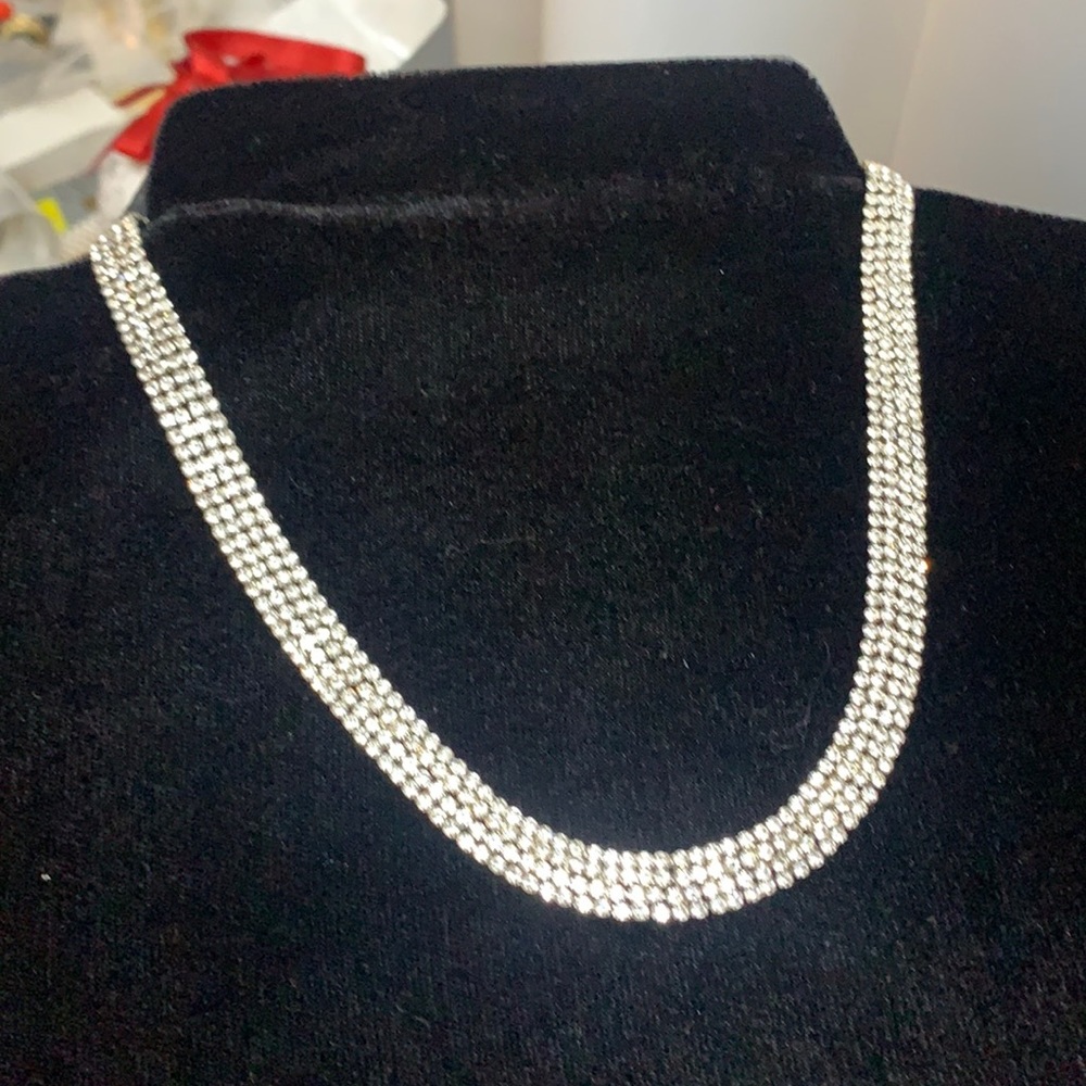 Fine Silver cristal necklace